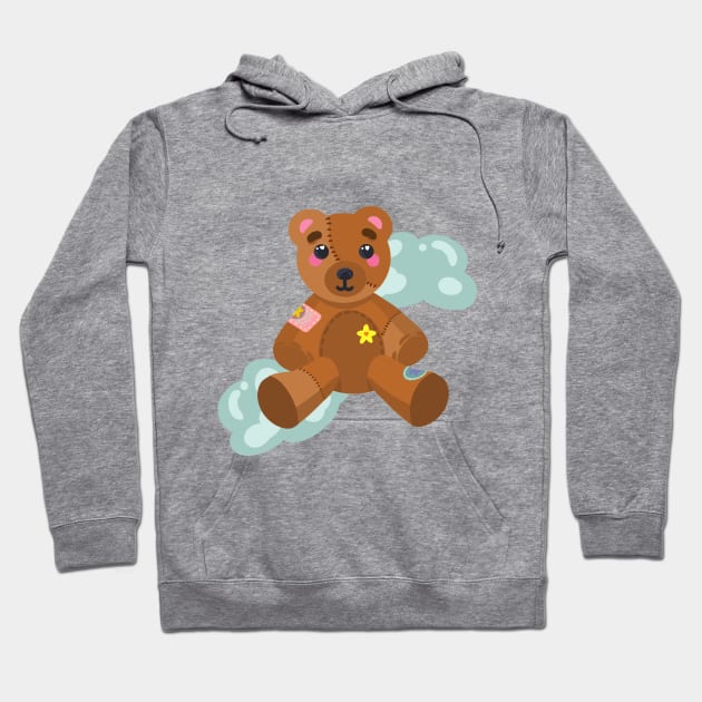 cute little sewed teddybear plushy design Hoodie by grafitytees